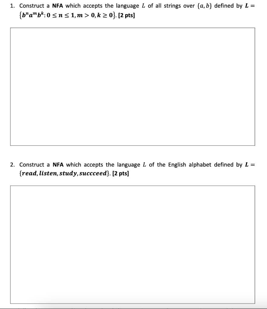 Solved 1. Construct A DFA Which Accepts The Language Of All | Chegg.com