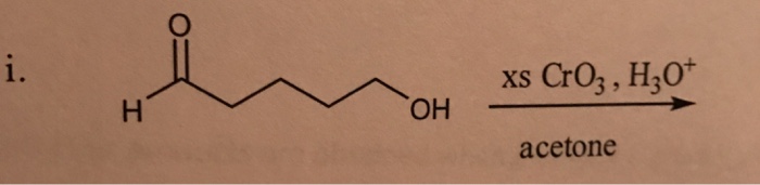 Solved H Xs Cro3 H30 Oh Acetone