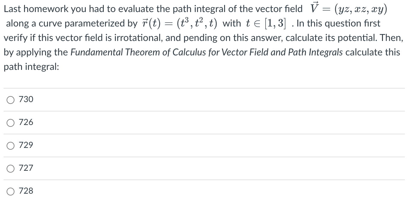 Solved Last homework you had to evaluate the path integral | Chegg.com