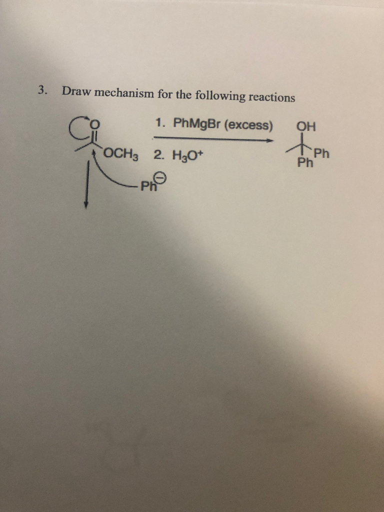 Solved 3. Draw mechanism for the following reactions 1. | Chegg.com