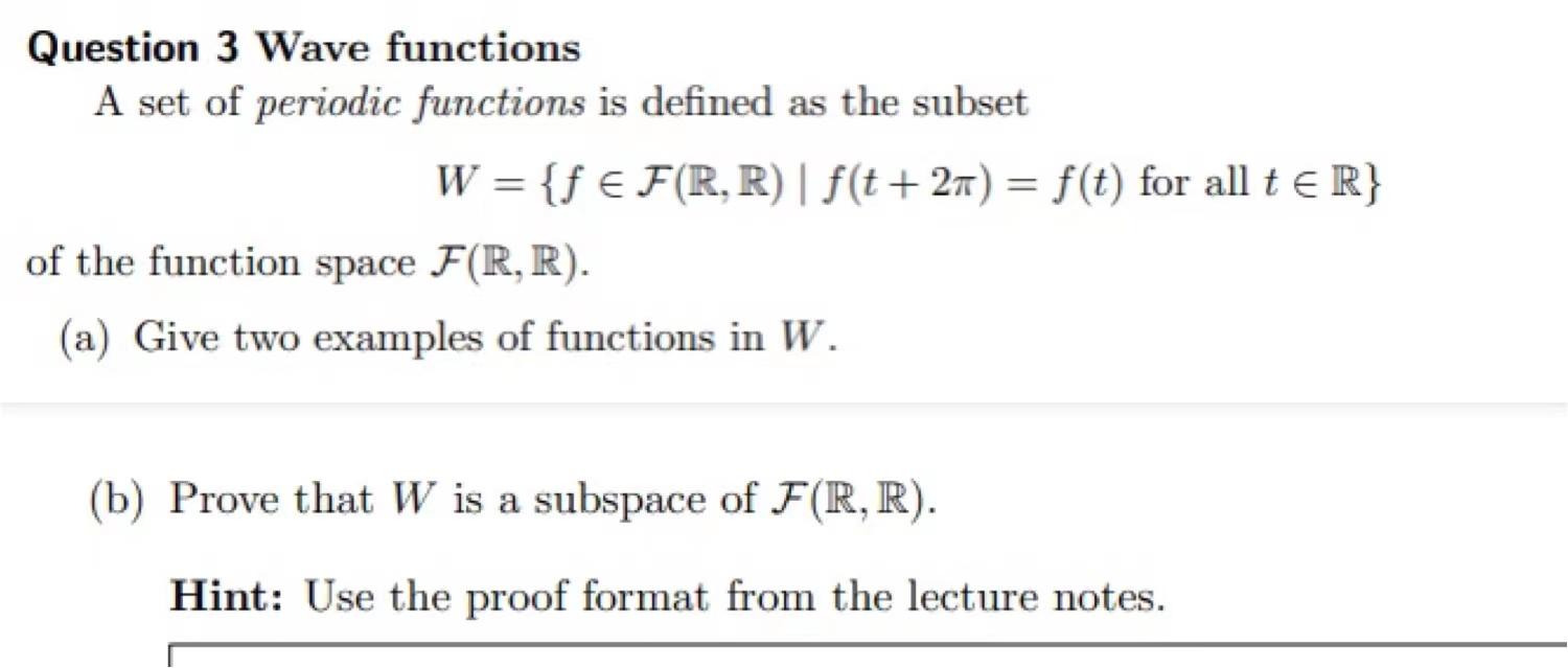 Solved = = Question 3 Wave functions A set of periodic | Chegg.com