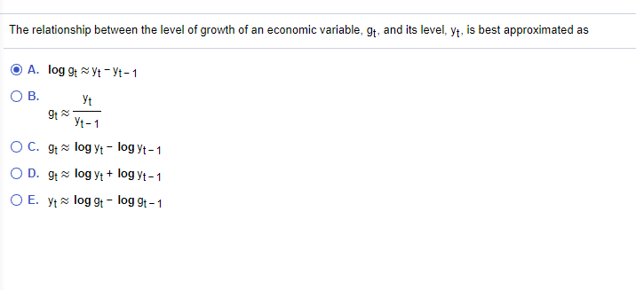 Solved The relationship between the level of growth of an | Chegg.com