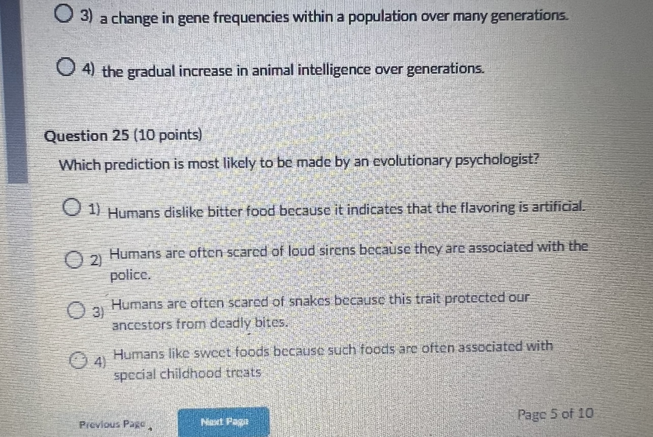 Solved Evolutionary Psychologists Have Found From Extensive | Chegg.com