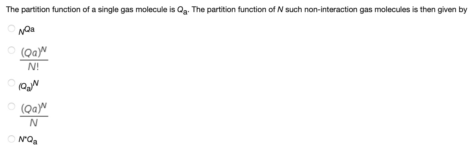 Solved The partition function of a single gas molecule is | Chegg.com