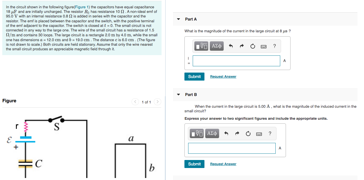 Solved Part A In the circuit shown in the following