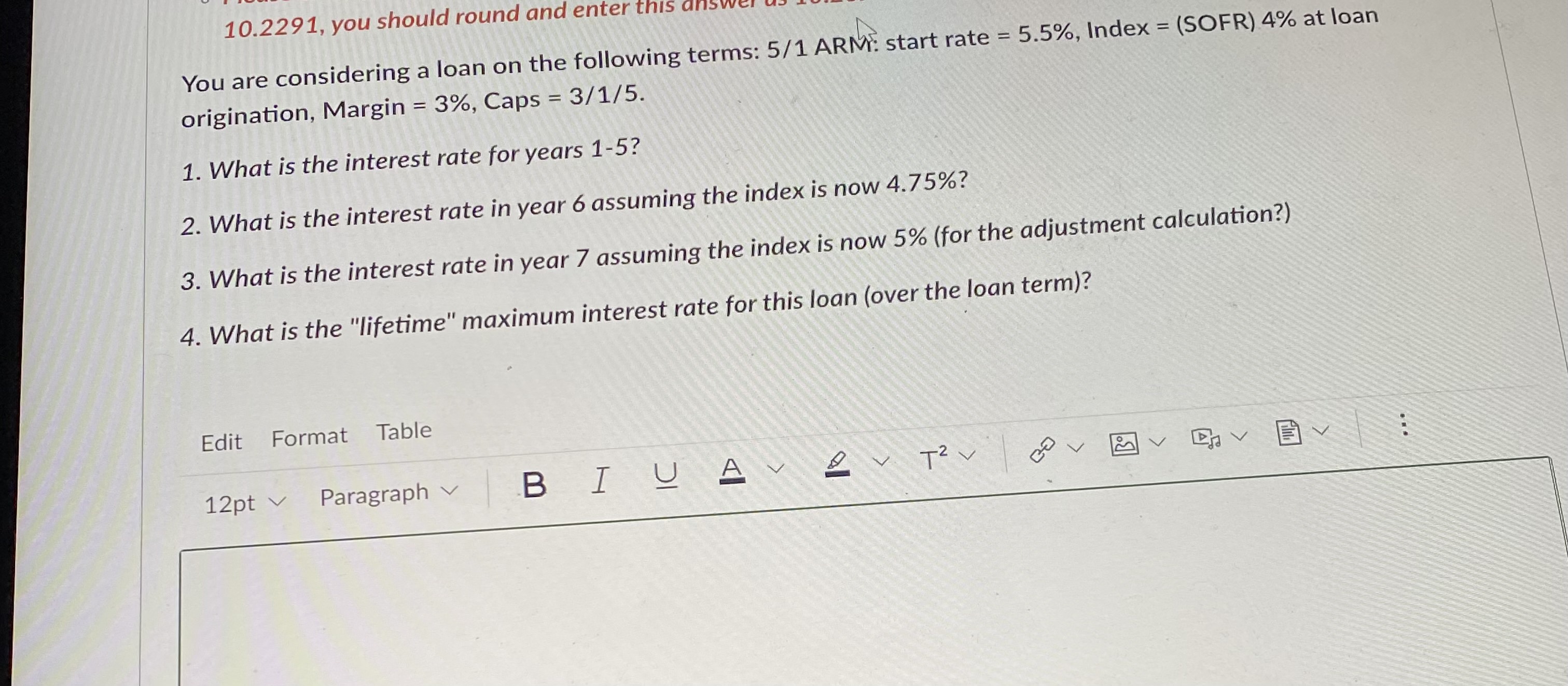 Solved You are considering a loan on the followin | Chegg.com