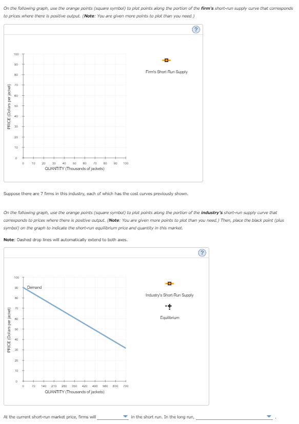 Solved 6. Deriving the short-run supply curve Consider the | Chegg.com