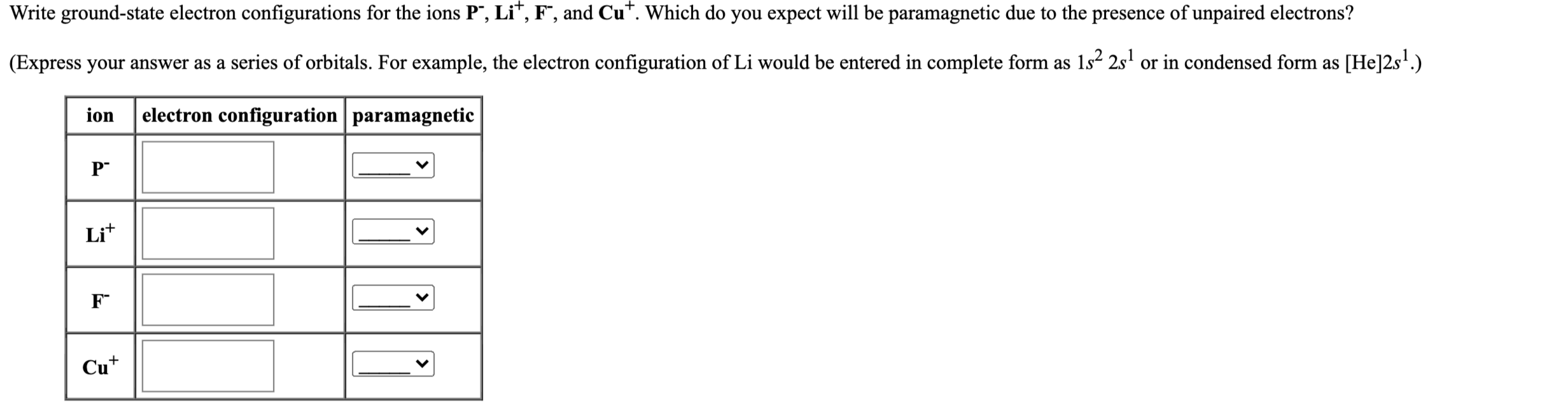 Solved: Write Ground-state Electron Configurations For The