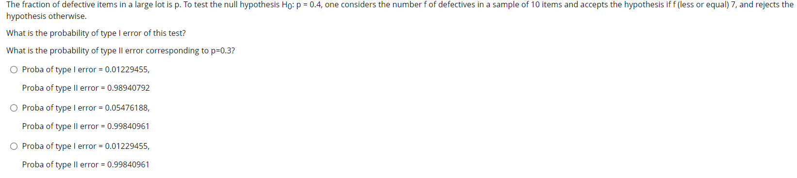 hypothesis type 2 error probability