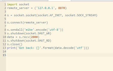 Solved PYTHON echo client server in this programming | Chegg.com