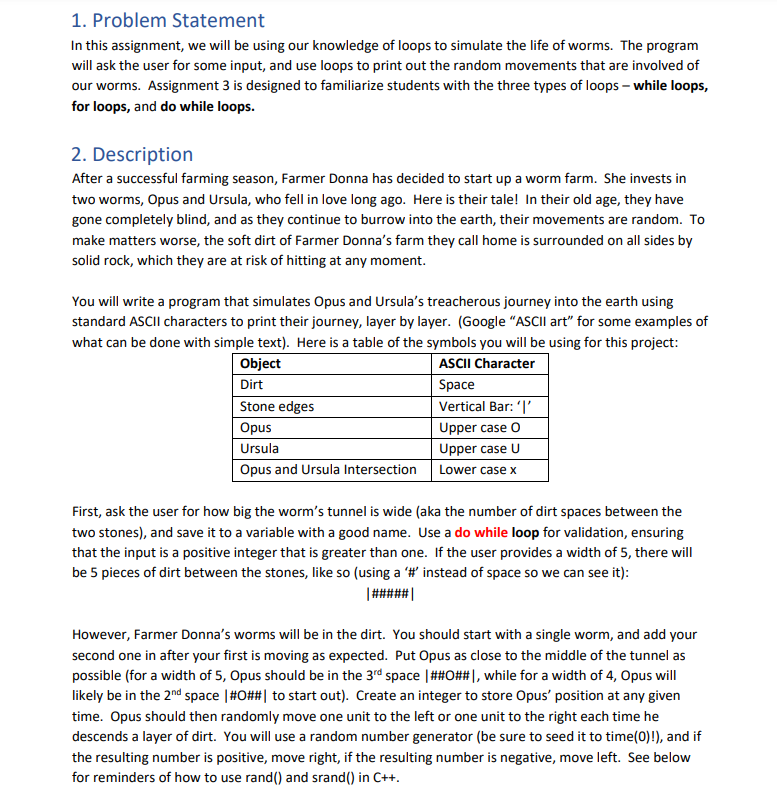 Solved 1. Problem Statement In this assignment, we will be | Chegg.com