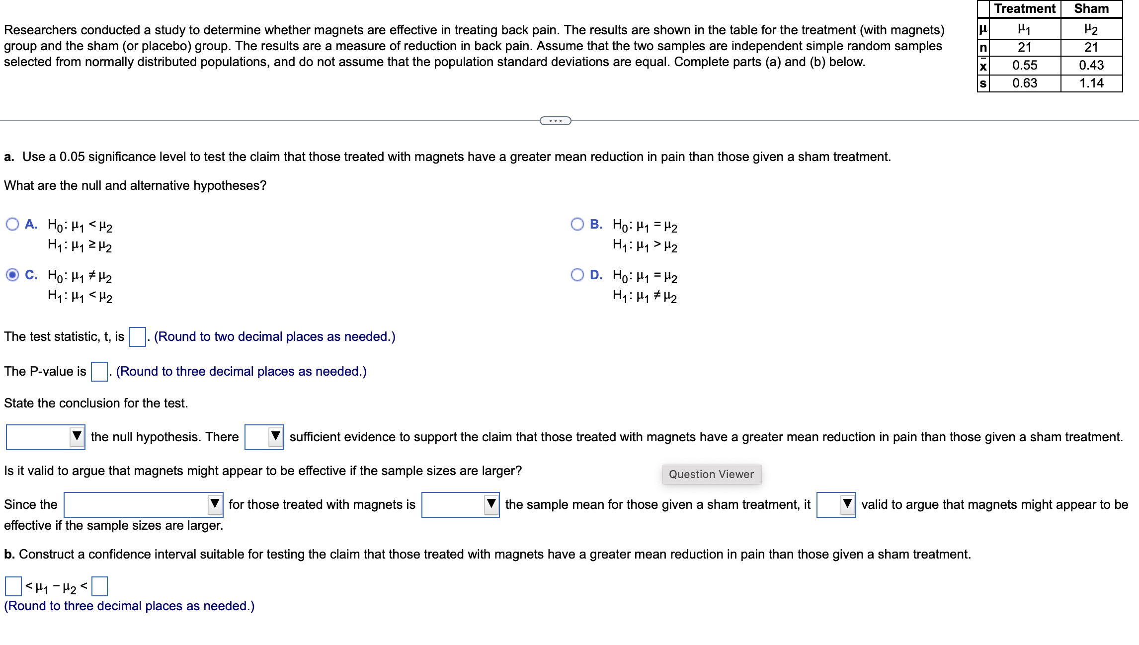 Solved Researchers conducted a study to determine whether | Chegg.com