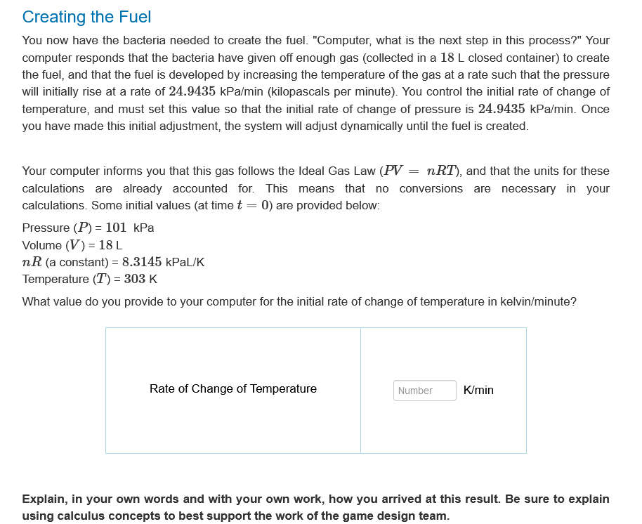 Solved Creating the Fuel You now have the bacteria needed to