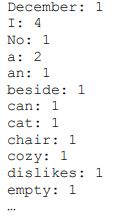 count the frequency of words in a text file java