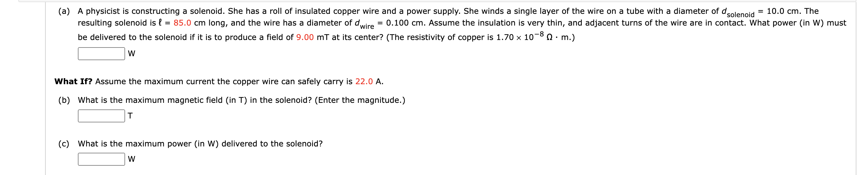 Solved be delivered to the solenoid if it is to produce a | Chegg.com