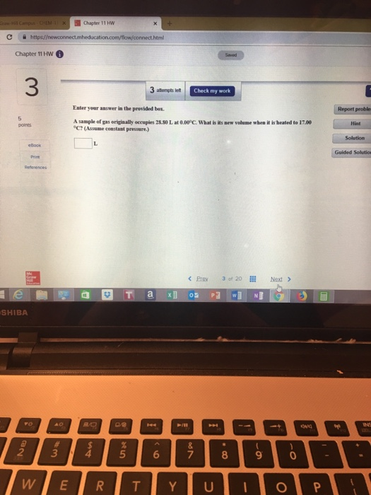 Solved Chapter 11 HW 3 Check my work Enter yeur answer in | Chegg.com