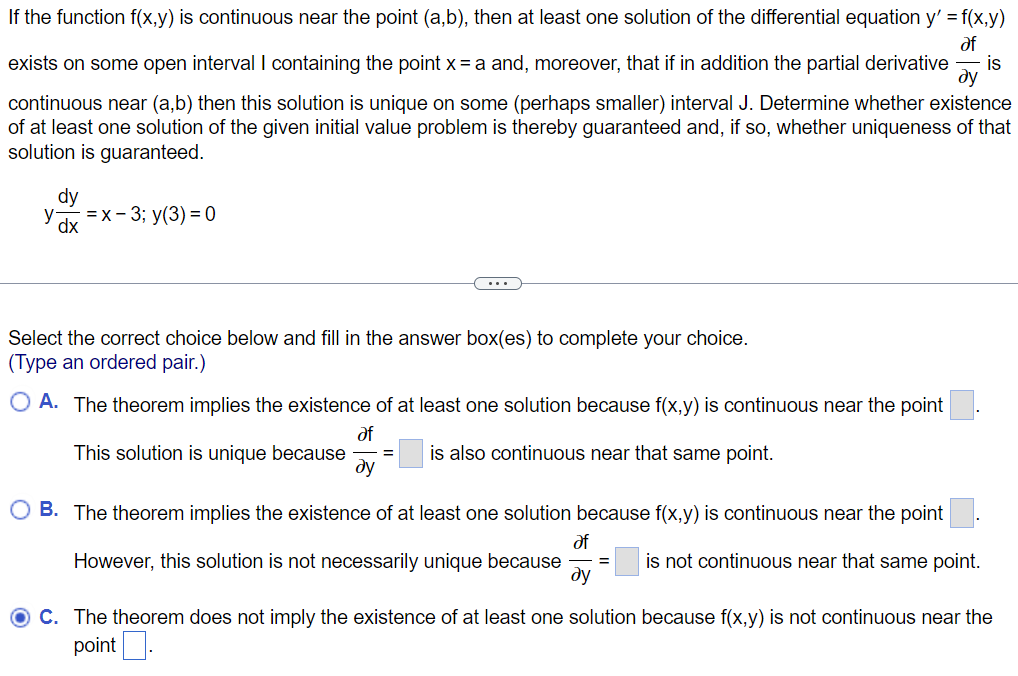 Solved If The Function F(x,y) Is Continuous Near The Point | Chegg.com