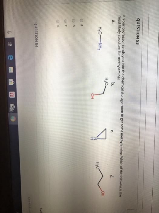 Solved Question Completion Status: The molecule shown below | Chegg.com