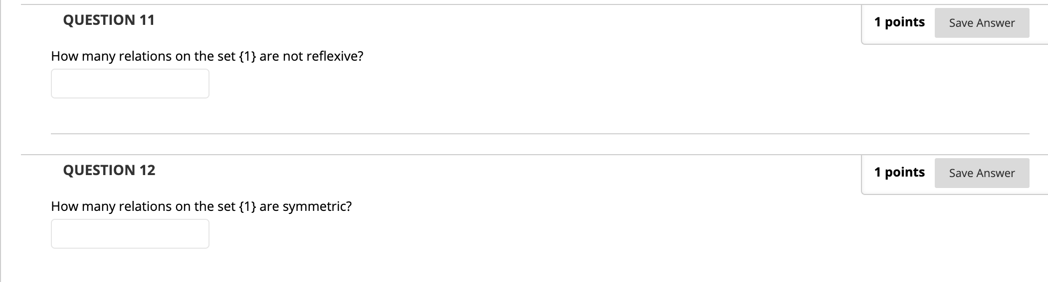 Solved QUESTION 11 1 points Save Answer How many relations | Chegg.com