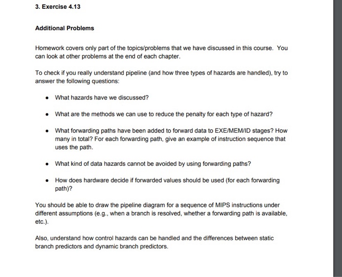 Solved 3. Exercise 4.13 Additional Problems Homework covers | Chegg.com
