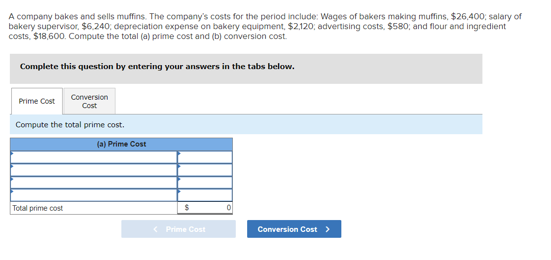 Solved A company bakes and sells muffins. The company's