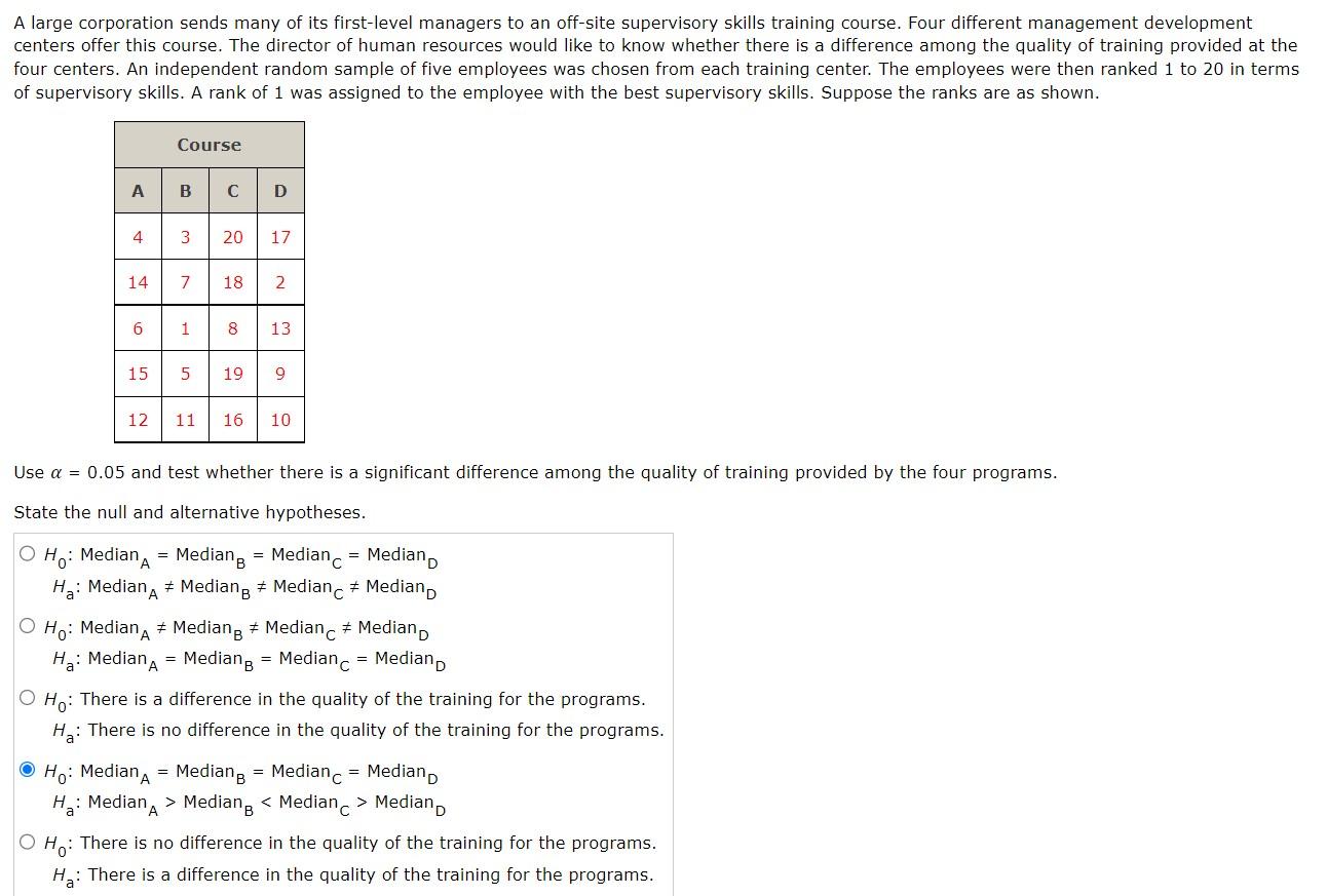 Solved A large corporation sends many of its firstlevel