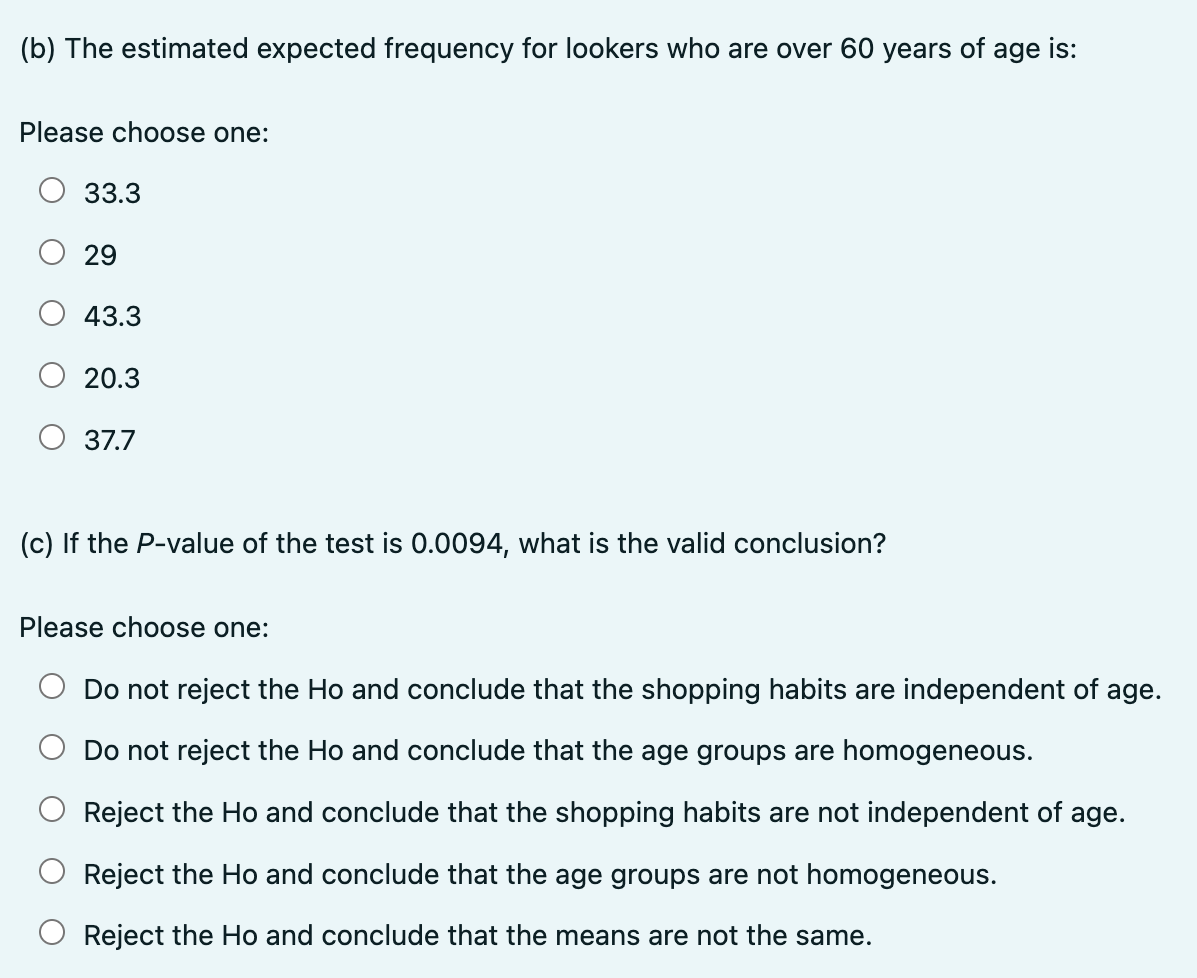 Solved Use The Following Information To Answer Questions | Chegg.com