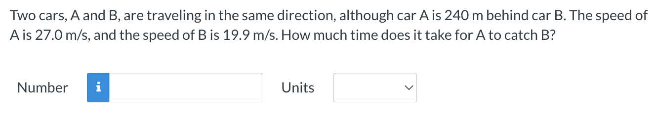 Solved Two Cars, A And B, Are Traveling In The Same | Chegg.com