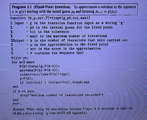 Algorithms and Programs Use Program 2.1 to | Chegg.com