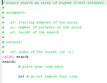 Solved 5 Constraints of the RV32I ISA (Binary search) The | Chegg.com