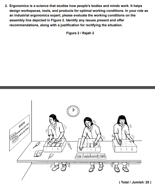 Solved 2. Ergonomics is a science that studies how people's | Chegg.com