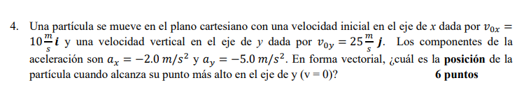 Solved A particle moves in the Cartesian plane with an | Chegg.com