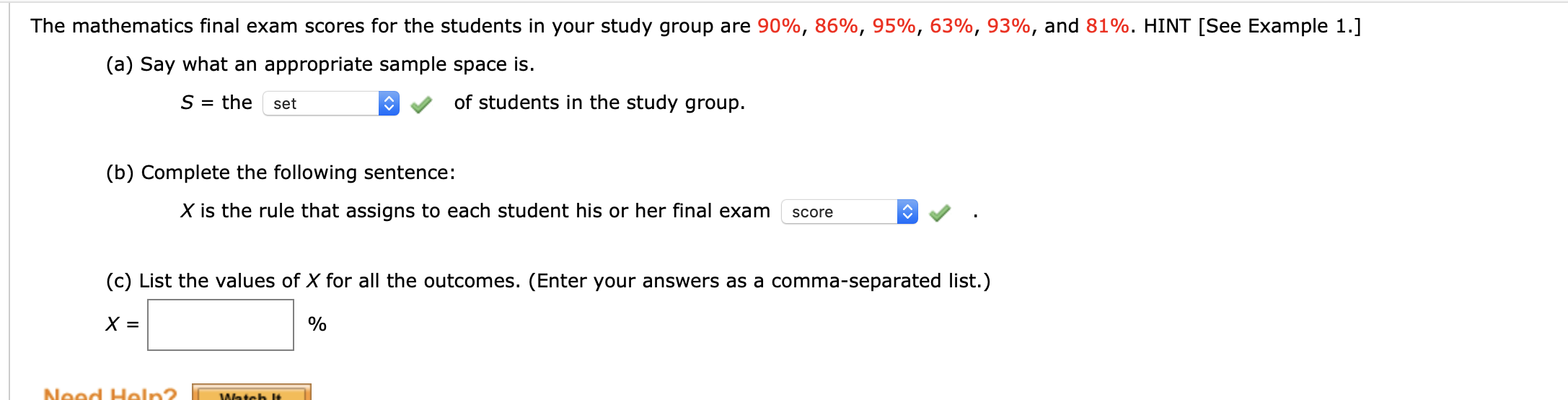 Solved The mathematics final exam scores for the students in | Chegg.com