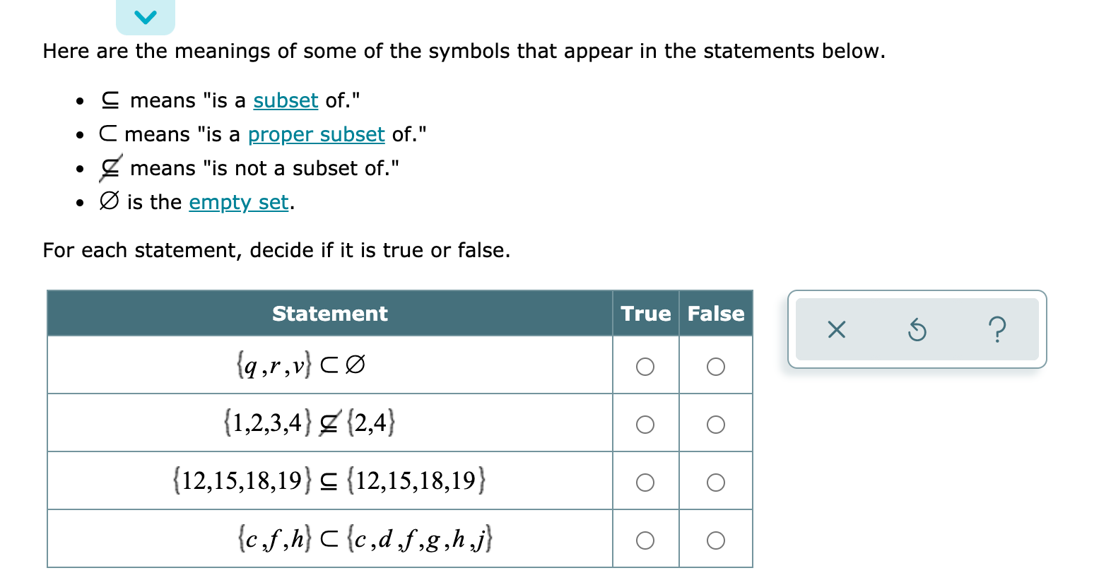 Solved Here Are The Meanings Of Some Of The Symbols That Chegg Com