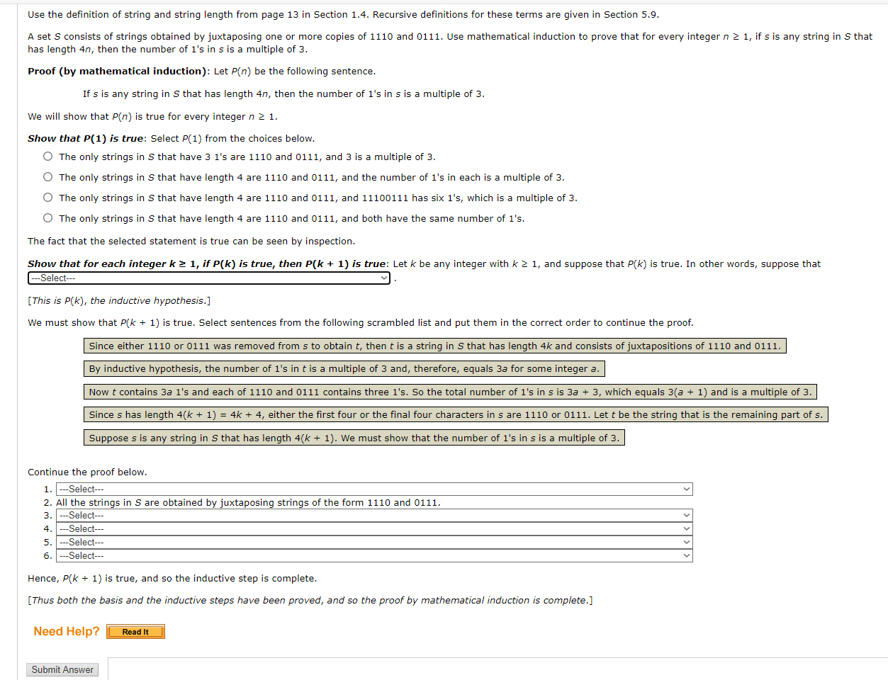 Solved Use the definition of string and string length from