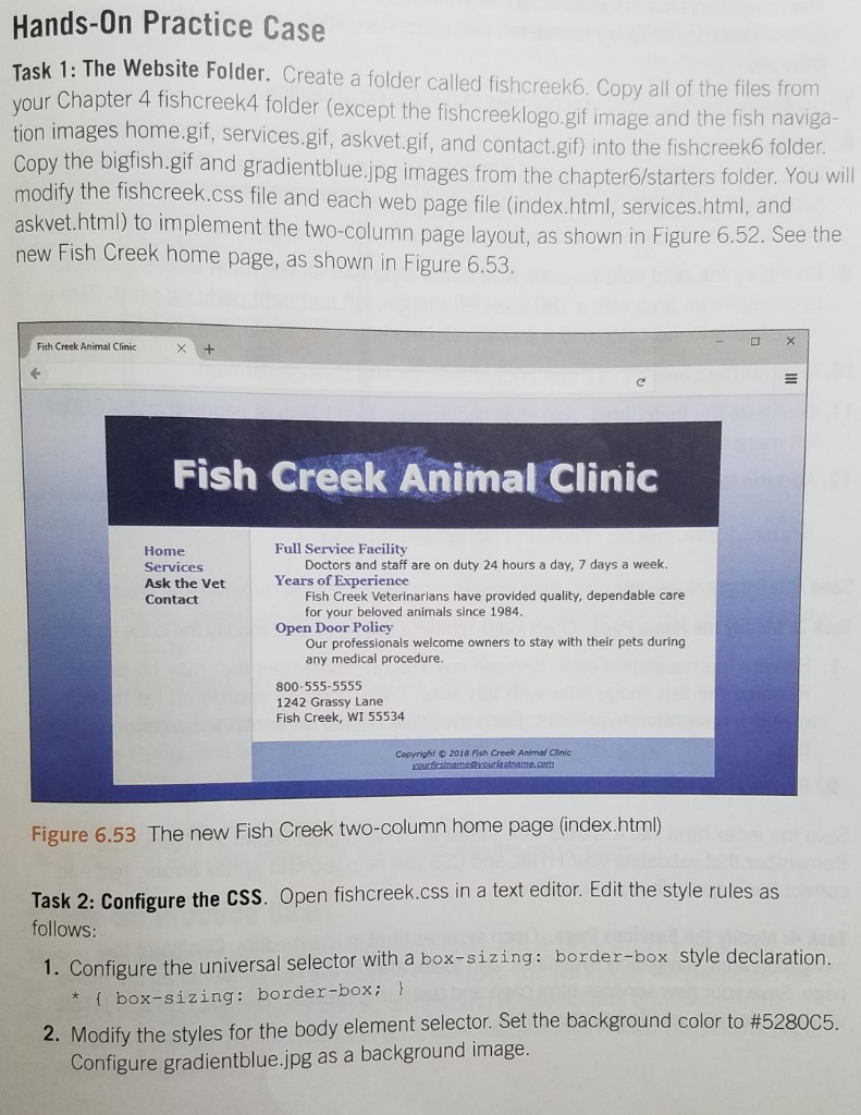 Fish Creek Animal Hospital Case Study Chapter 3 Animal West