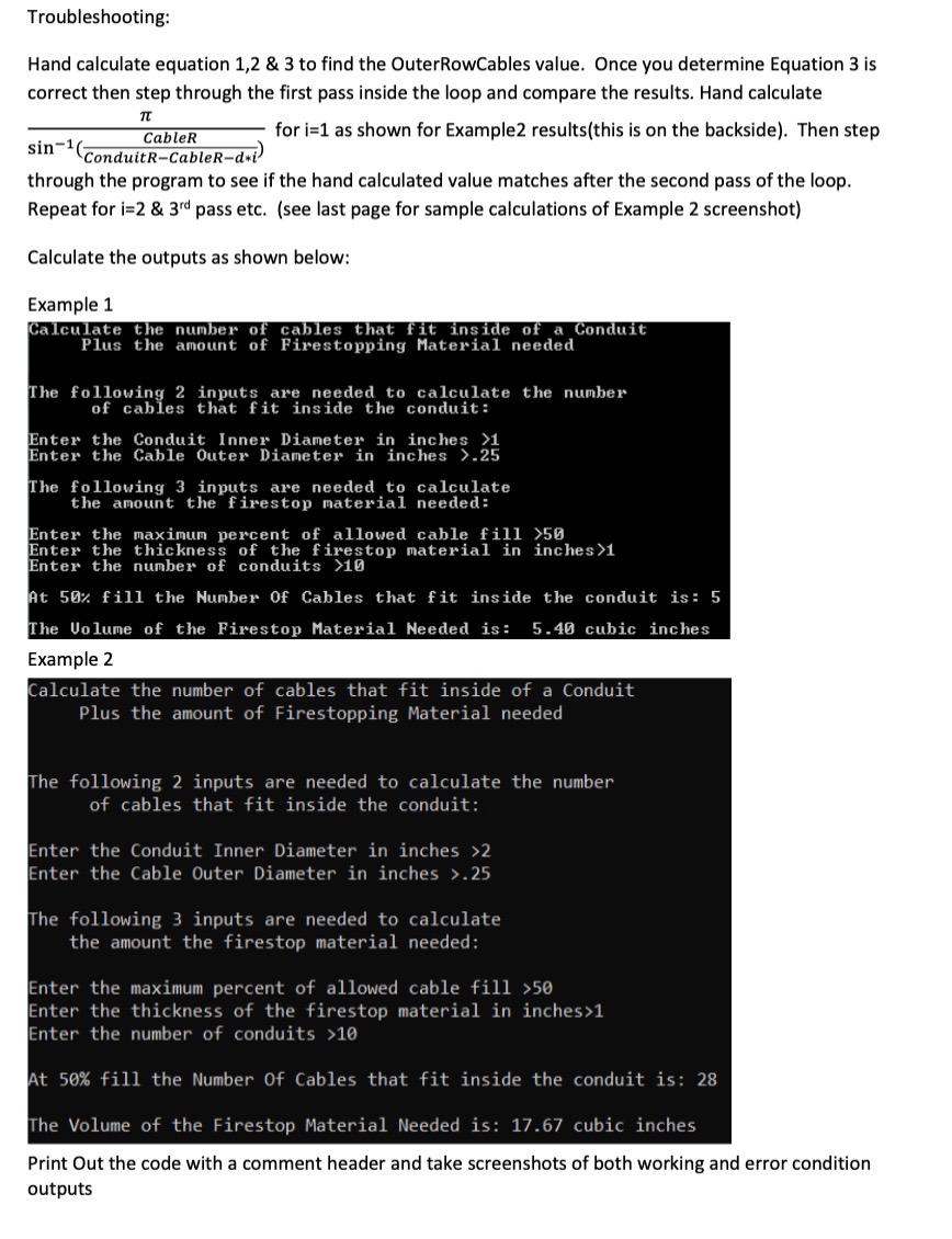 CIS217 Exercise 2.9 Using a for loop to calculate | Chegg.com