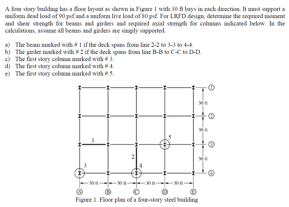 Solved A Four Story Building Has A Floor Layout As Shown In | Chegg.com