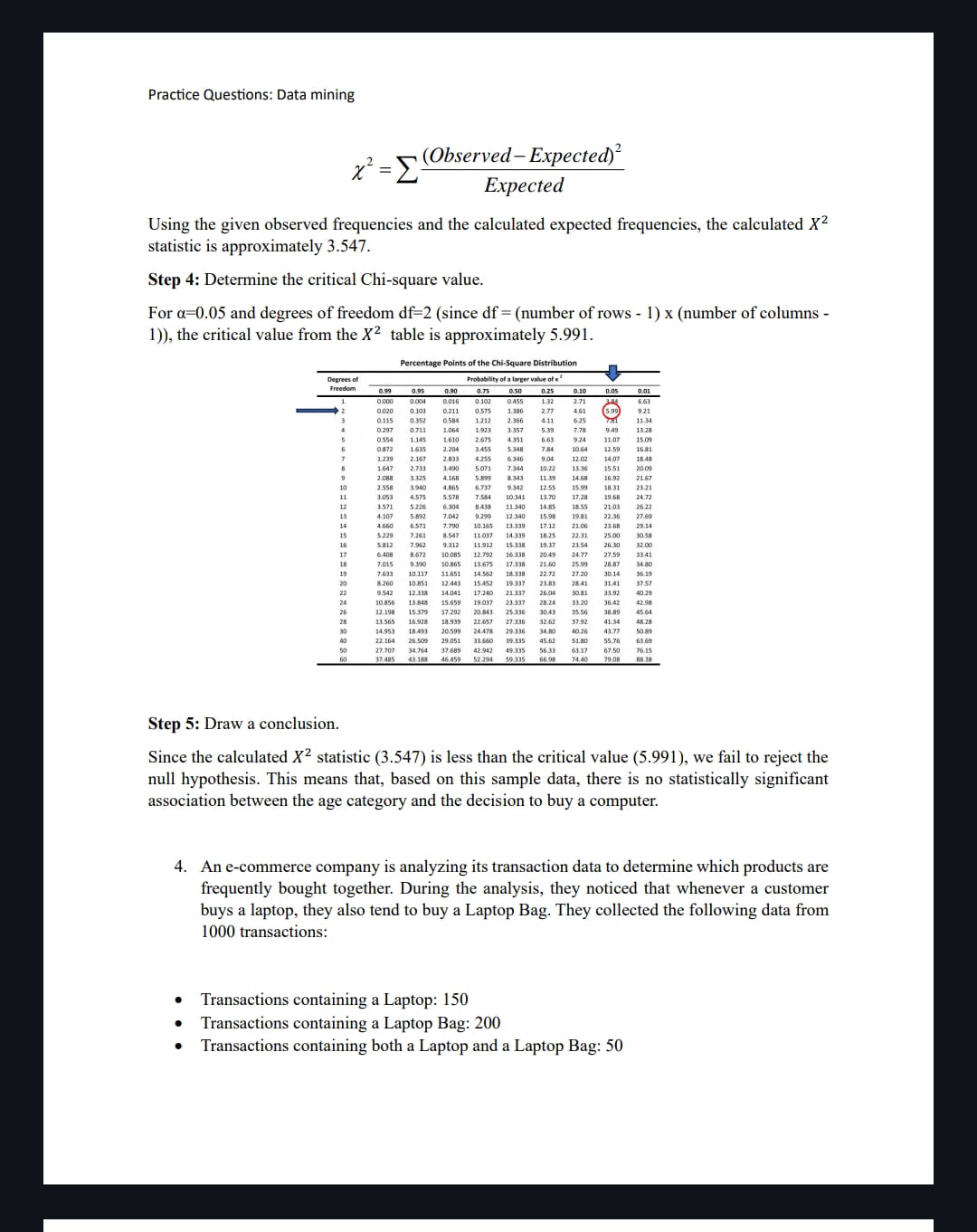 Solved Practice Questions: Data mining 1. A database has 4 | Chegg.com
