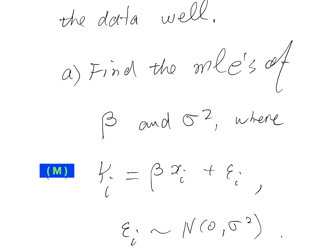 A Let Gi Calon In Be A Sample Of Independent Obse Chegg Com