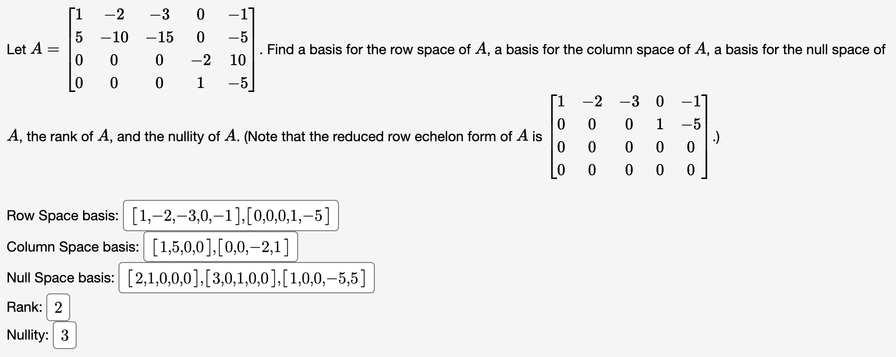 Solved Let A be a 4 x 5 matrix. If ai, a2, and a4 are | Chegg.com
