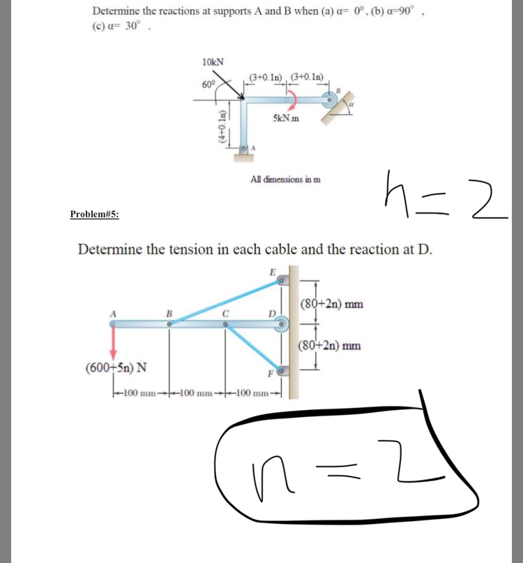 Solved 90° Determine The Reactions At Supports A And B When | Chegg.com