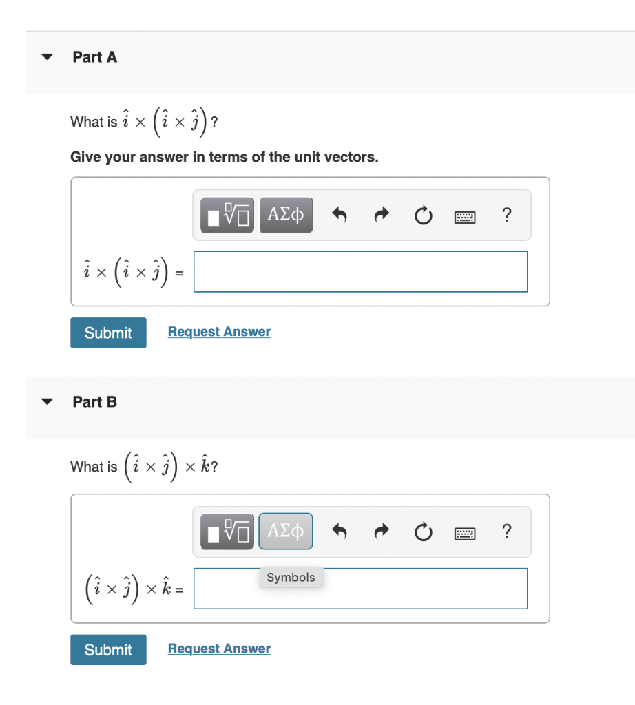 Solved Part A What is i x (axi) Give your answer in terms of | Chegg.com