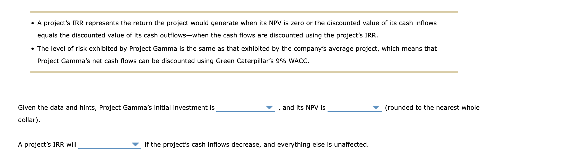 Solved 3. Understanding the IRR and NPV The net present | Chegg.com