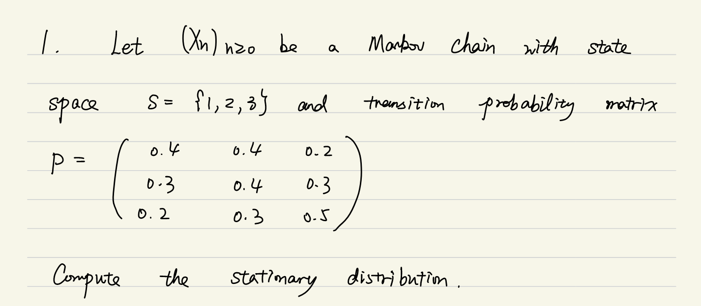 Solved Let (Xn) nzo be Markon chain with a state space s={1, | Chegg.com