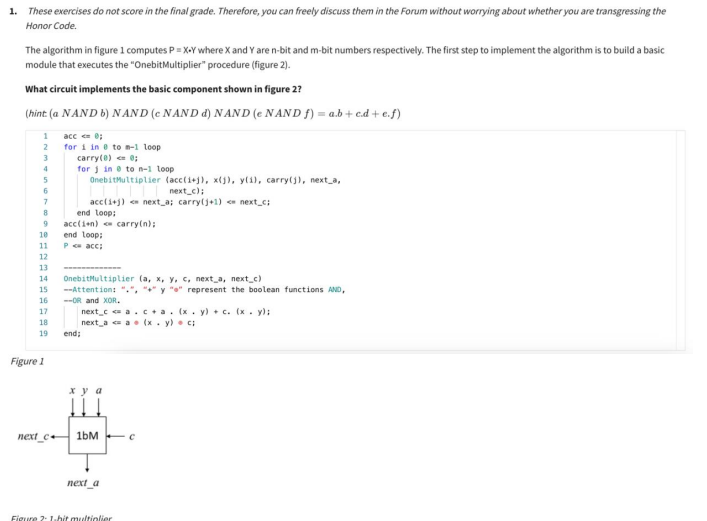 Solved 1. These exercises do not score in the final grade. | Chegg.com