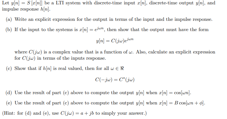 Solved Let Yn S X N Be A Lti System With Discrete Time Chegg Com