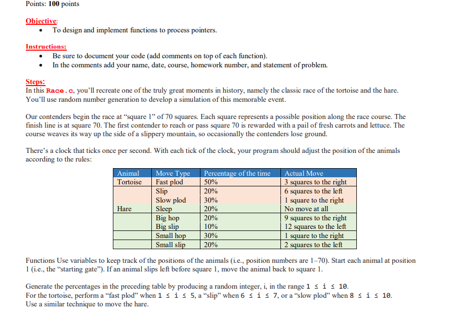 Solved Points: 100 points Objective: To design and implement | Chegg.com