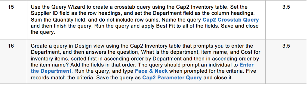 15Use the Query Wizard to create a crosstab query Chegg