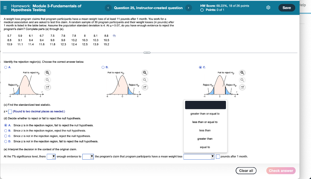 Solved Homework: Module 3-Fundamentals of Hypothesis Testing | Chegg.com